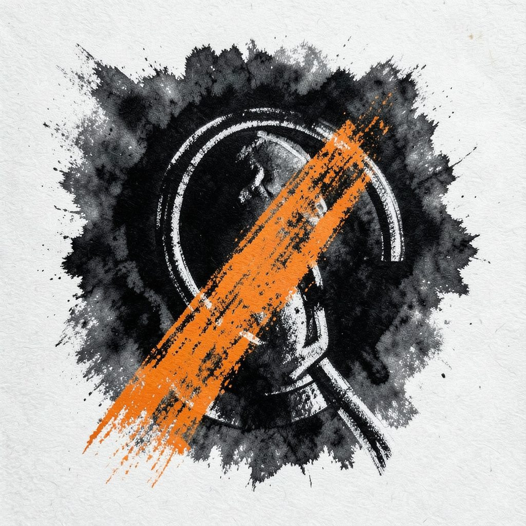 Bannière illustrant le centre sportif universitaire avec des tons sombres et des accents orangés évoquant l'énergie et le mouvement